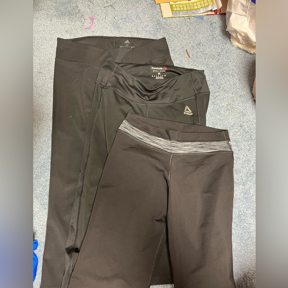 Adidas/Reebok Black Capris